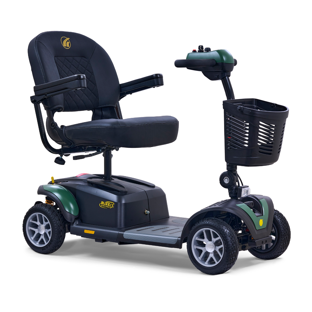 Golden GB148 BuzzAround EX 4-Wheel Long Range Travel Scooter - Army Green